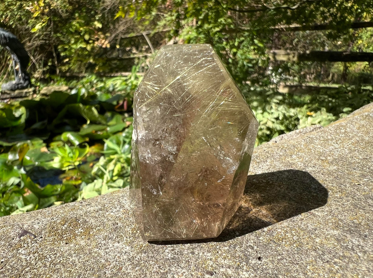 Rutilated Smoky Quartz Freeform Tower