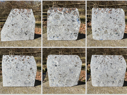Fire & Ice Quartz Freeform Tower