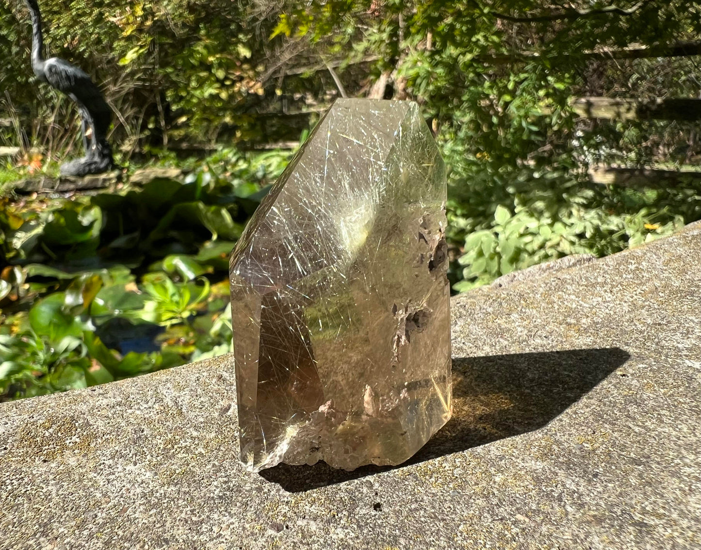 Rutilated Smoky Quartz Freeform Tower