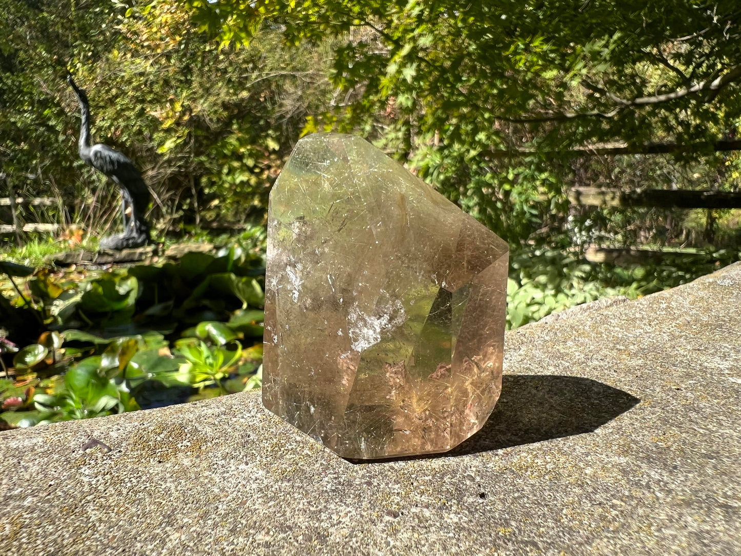 Rutilated Smoky Quartz Freeform Tower