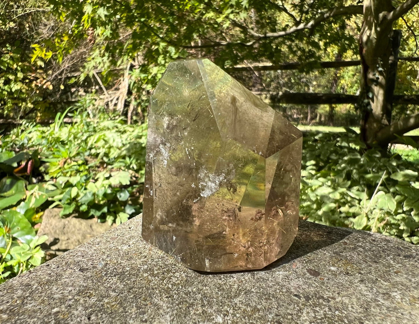 Rutilated Smoky Quartz Freeform Tower