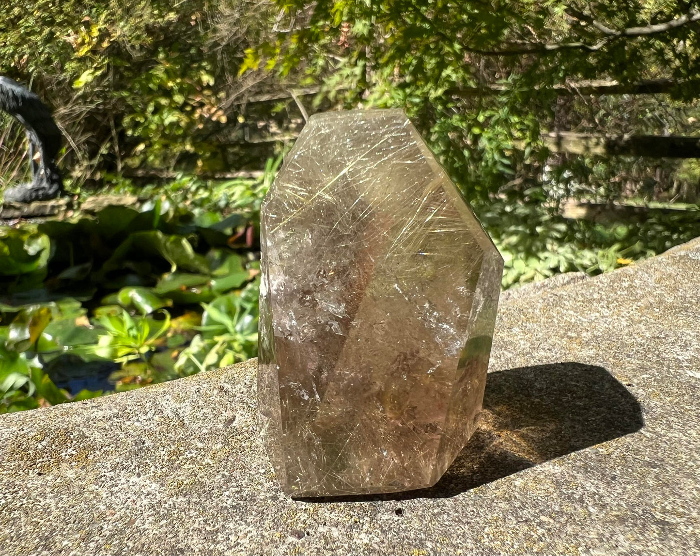 Rutilated Smoky Quartz Freeform Tower