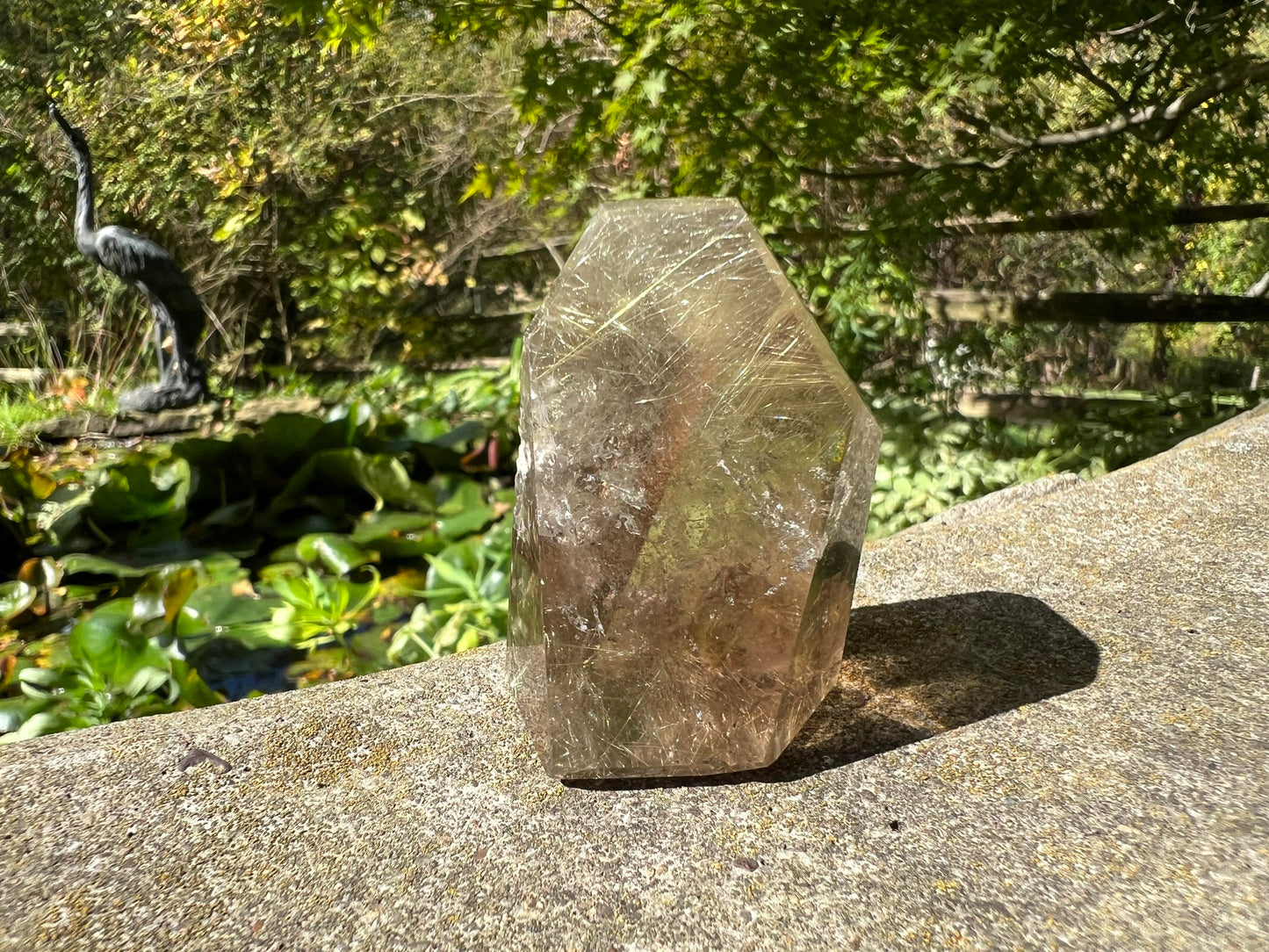 Rutilated Smoky Quartz Freeform Tower