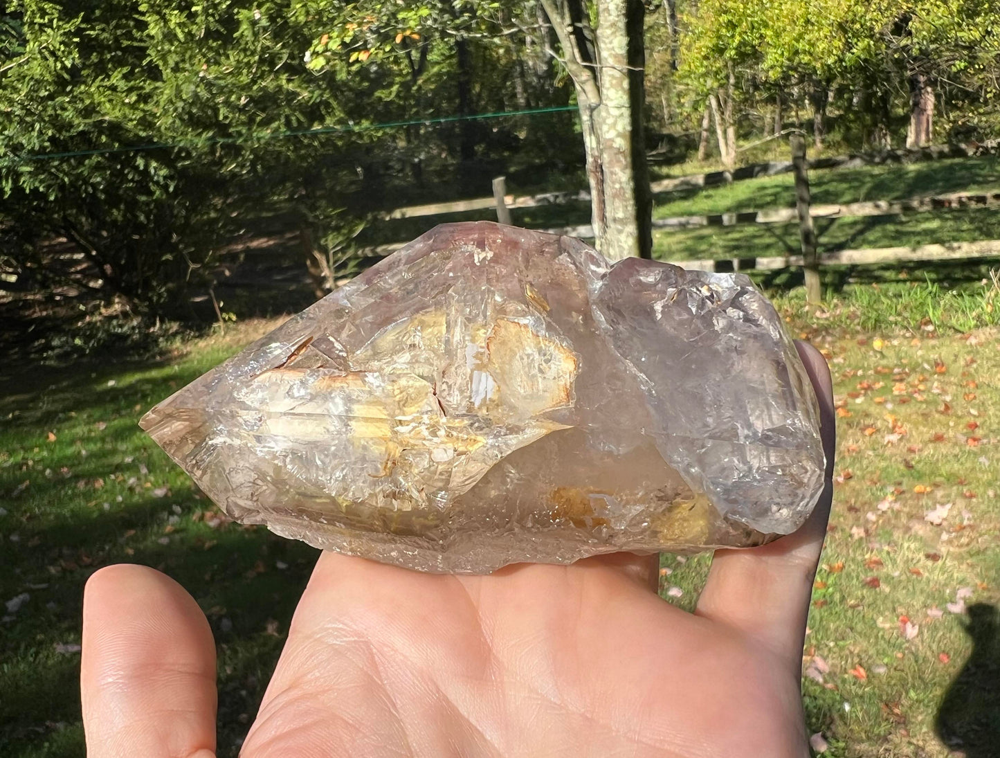 Smoky Elestial Quartz Point Specimen