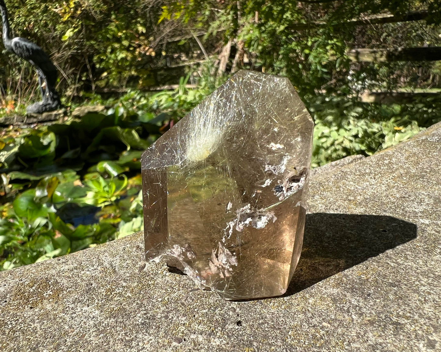 Rutilated Smoky Quartz Freeform Tower