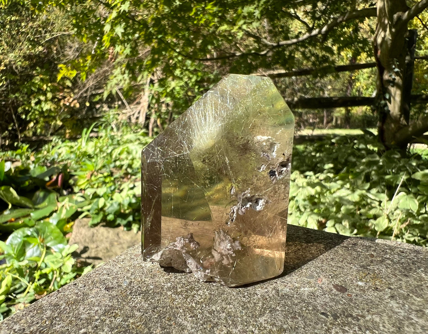 Rutilated Smoky Quartz Freeform Tower