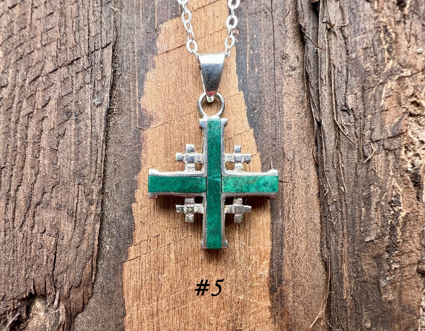 Chrysocolla Cross Pendant