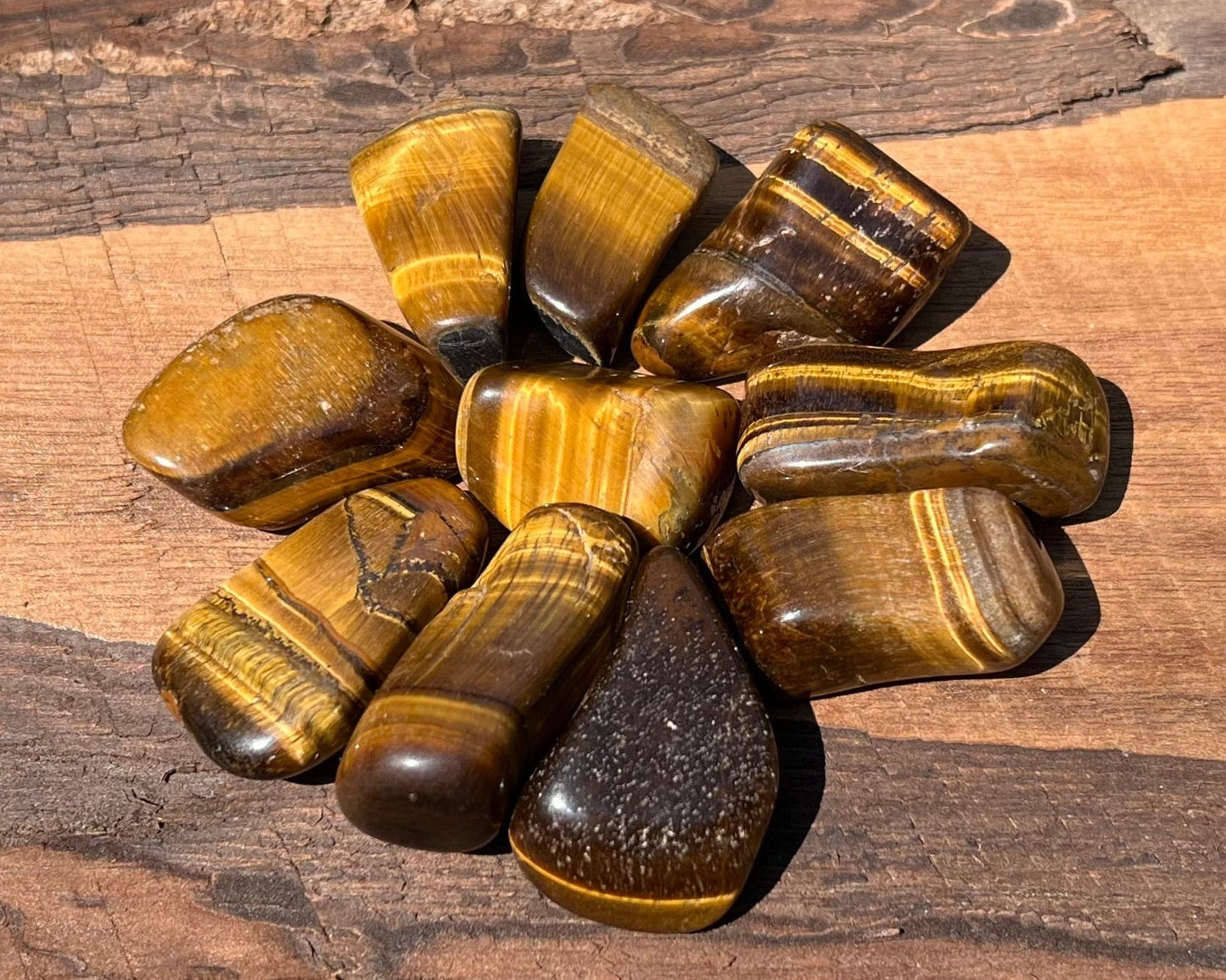 Tiger's Eye Tumbled Stones - Gem Realm