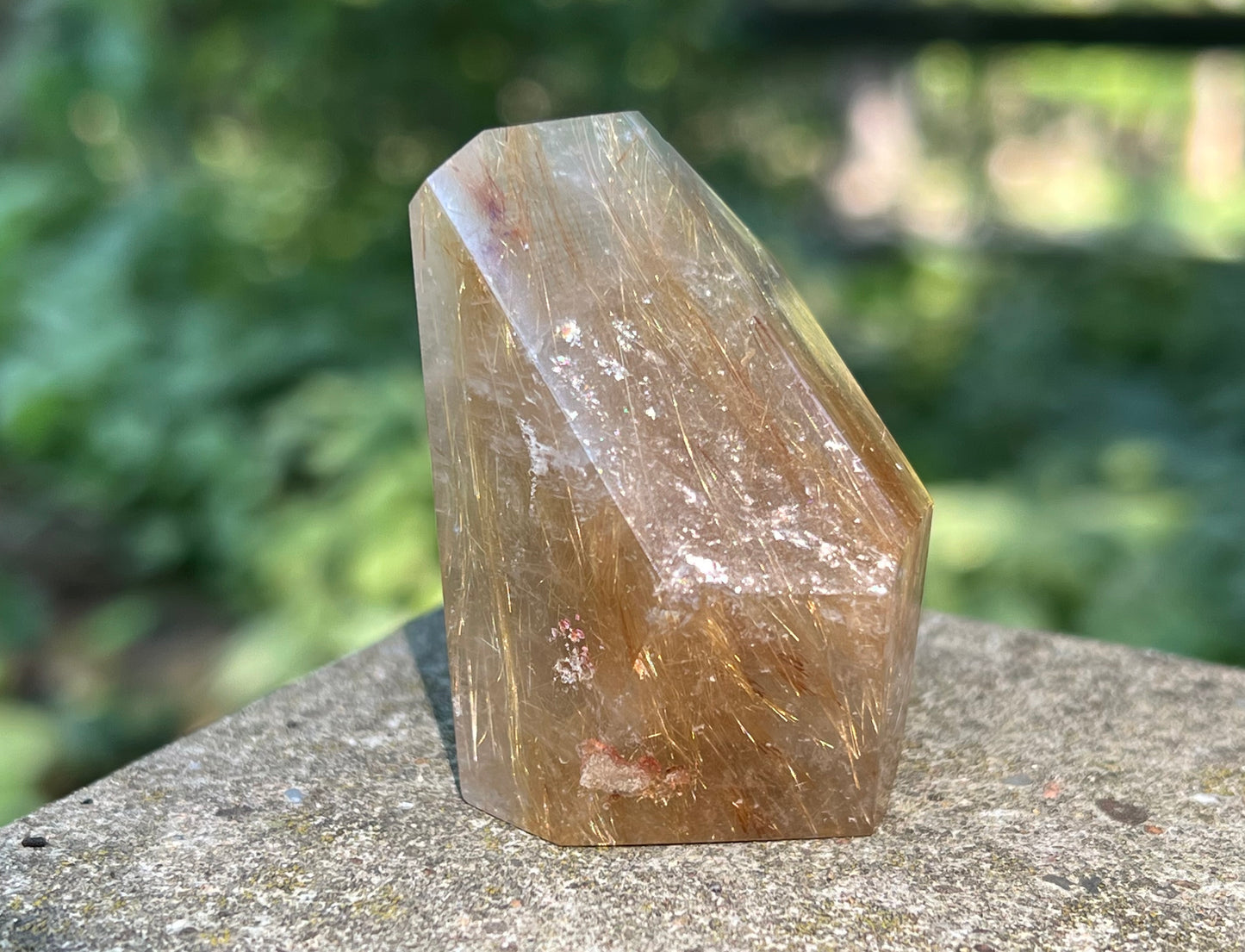 Rutilated Quartz Freeform Tower