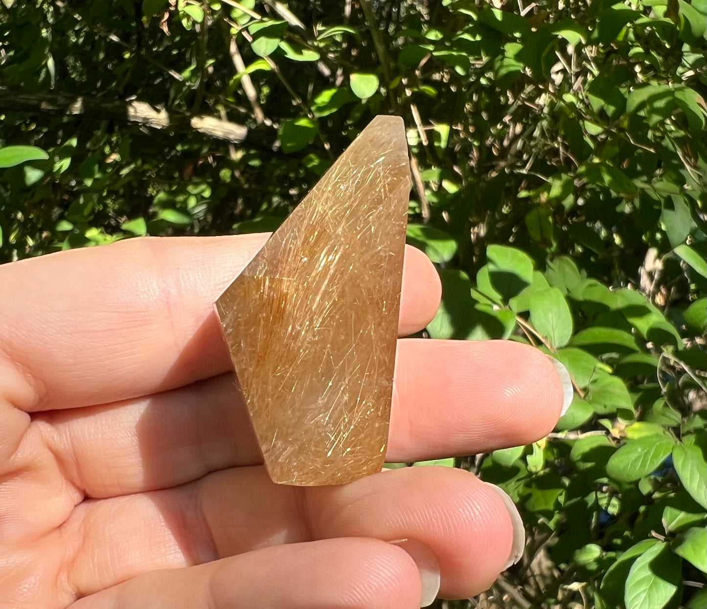 Rutilated Quartz Freeform Tower