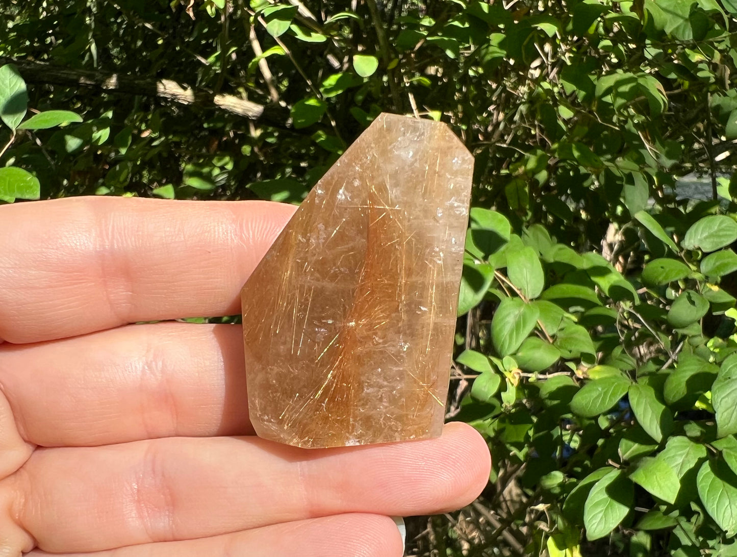 Rutilated Quartz Freeform Tower