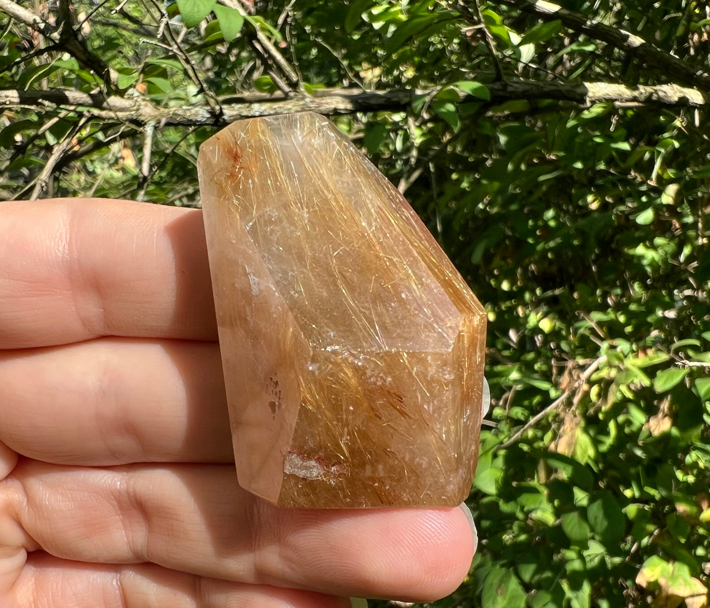 Rutilated Quartz Freeform Tower