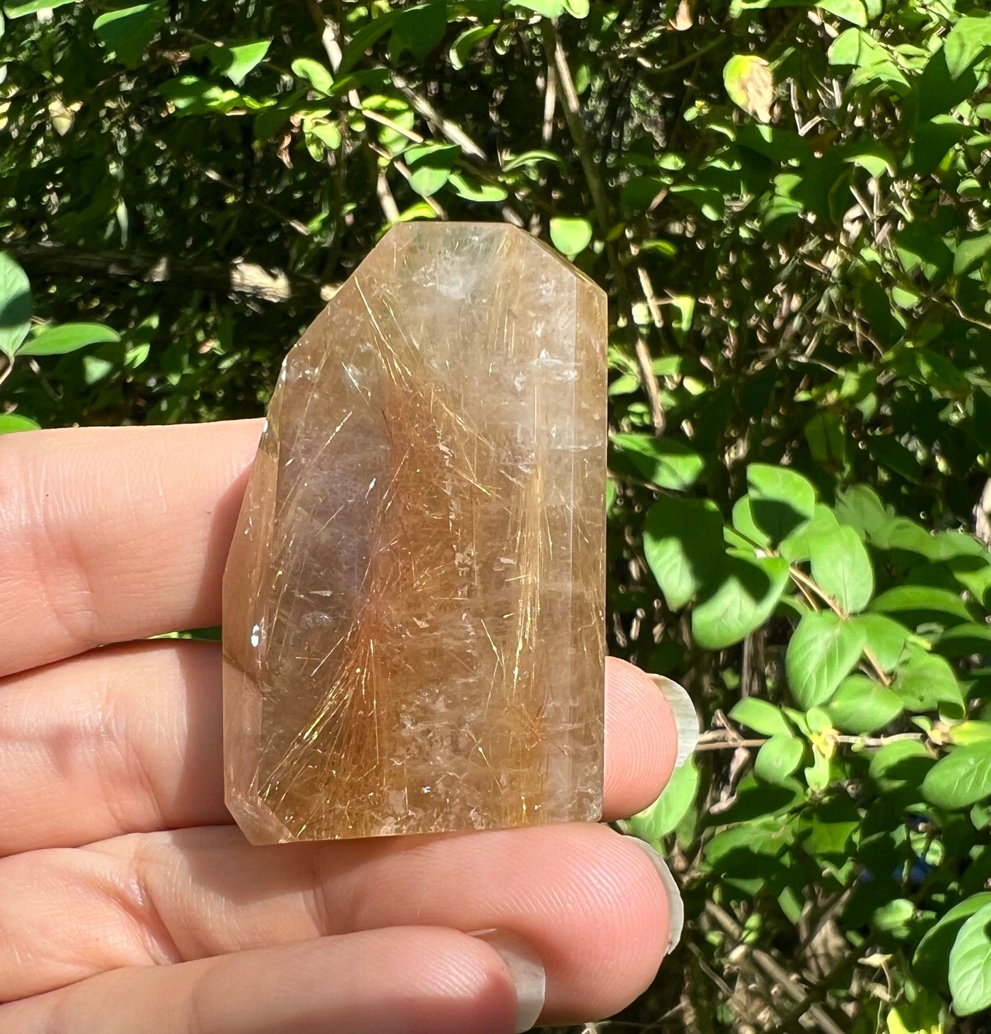 Rutilated Quartz Freeform Tower
