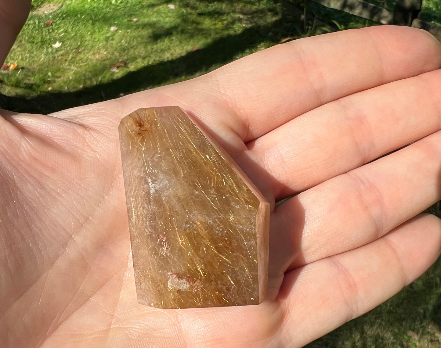 Rutilated Quartz Freeform Tower