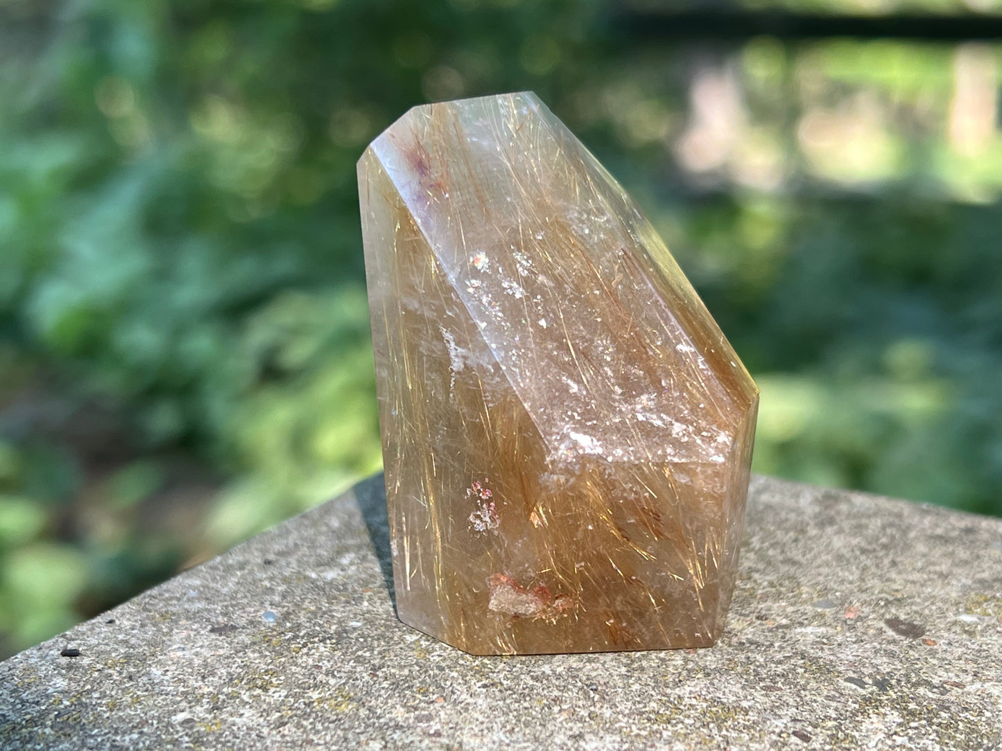 Rutilated Quartz Freeform Tower