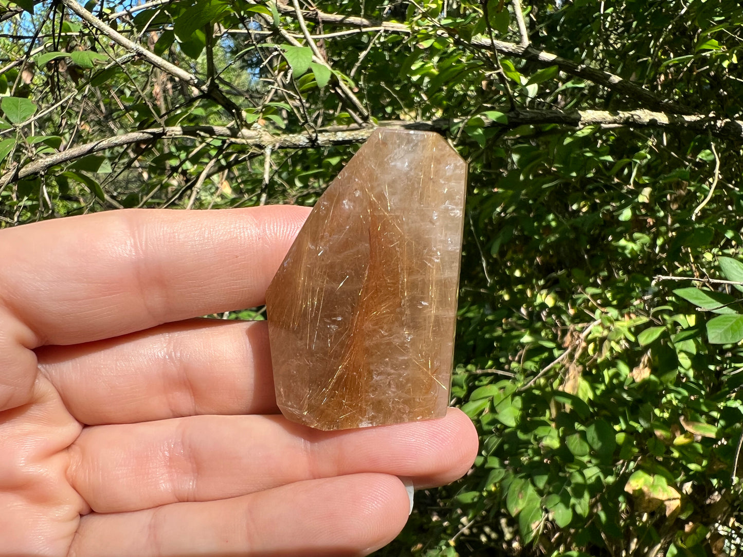 Rutilated Quartz Freeform Tower