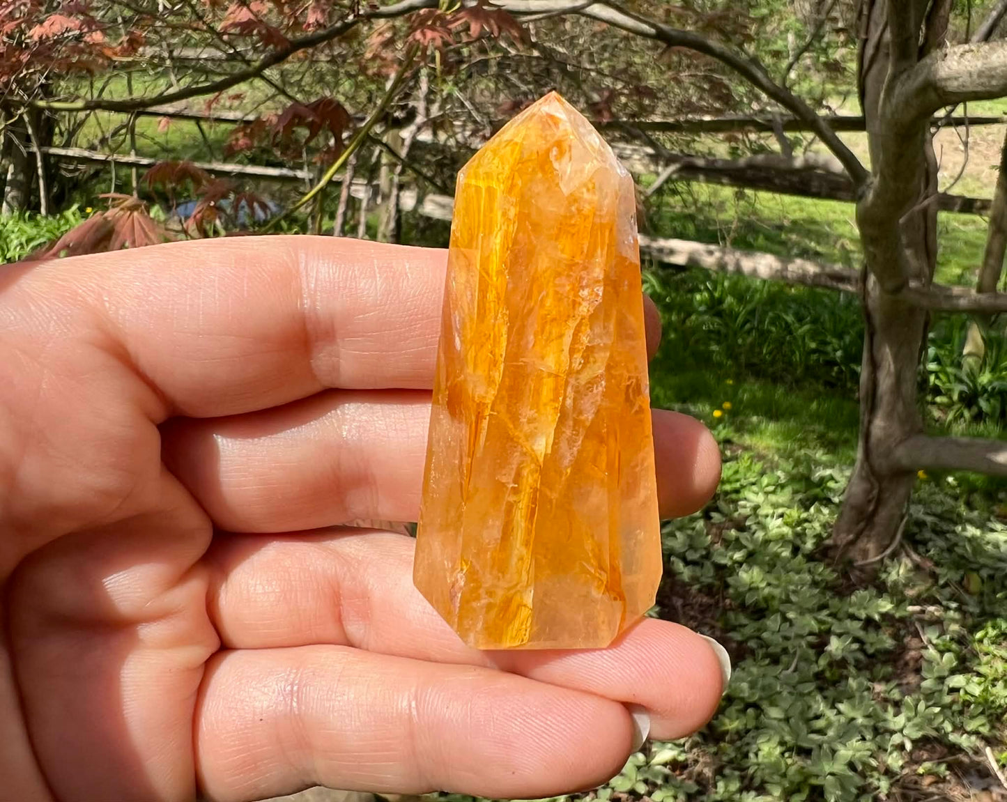 Hematoid Quartz Tower - Gem Realm