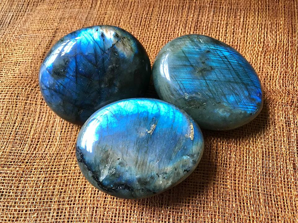 Labradorite Palm Stones - Gem Realm