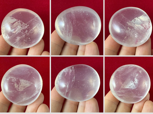 Girasol Quartz Palm Stones
