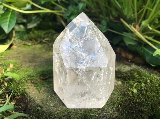 Fire & Ice Quartz Tower ~ Large - Gem Realm