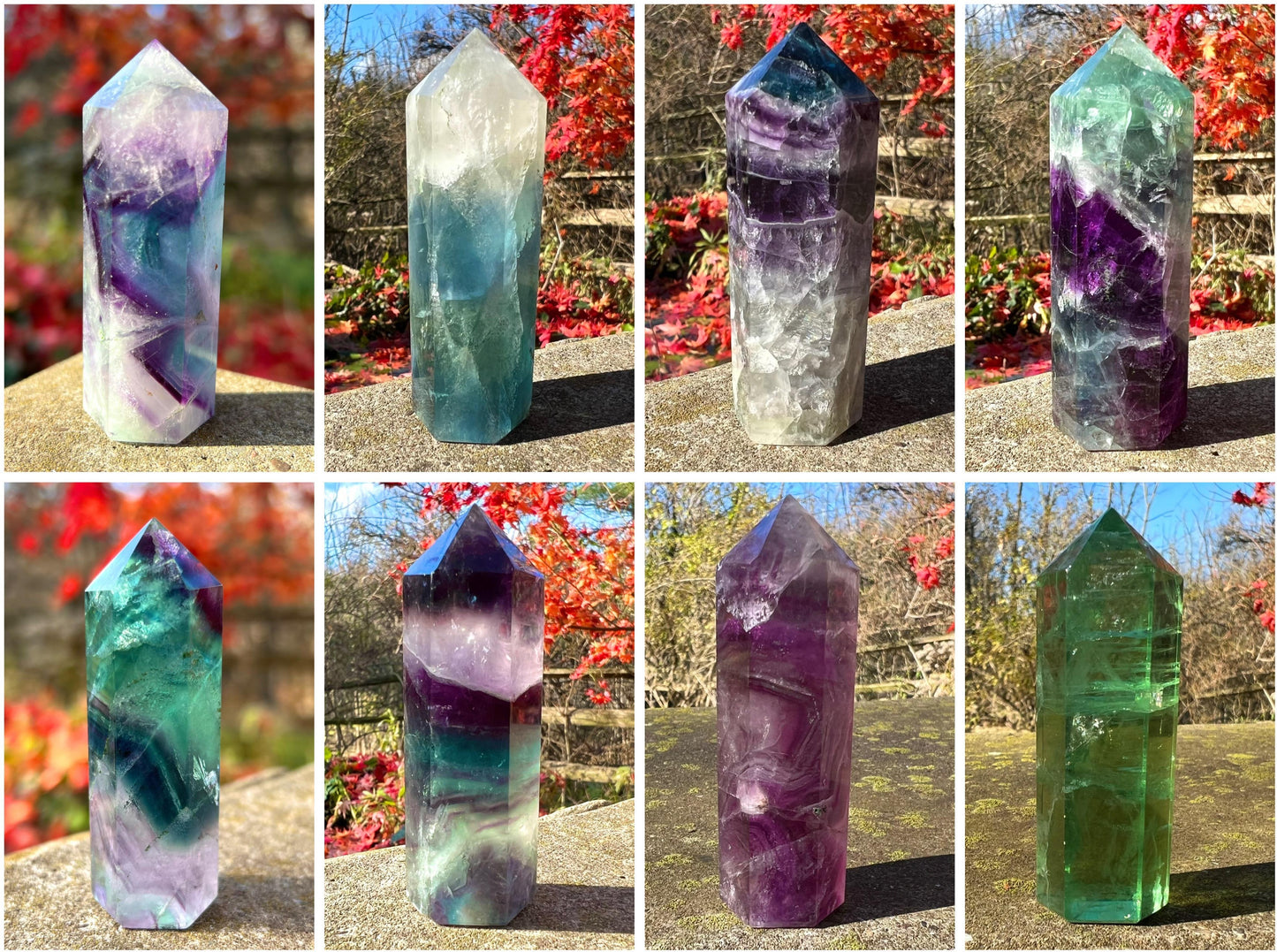 Rainbow Fluorite Towers ~ Medium II