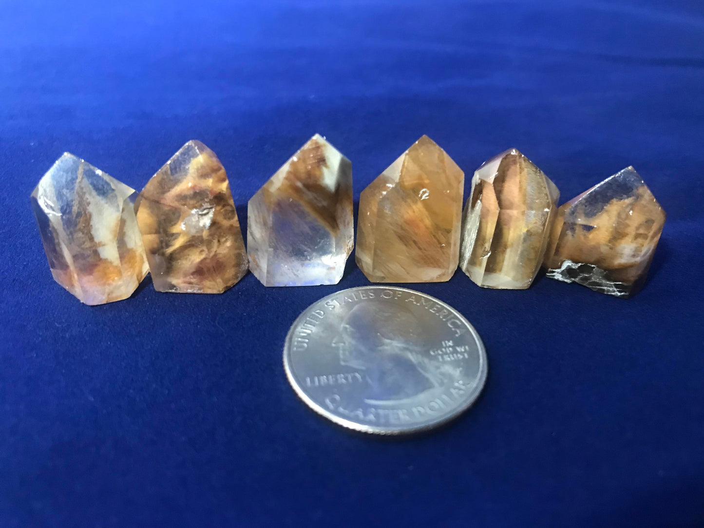 Amphibole Quartz Mini Towers