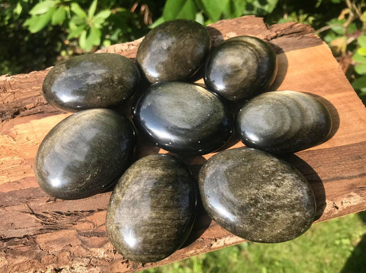 Gold Sheen Obsidian Palmstones