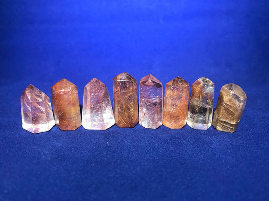 Rutilated Quartz Mini Towers - Gem Realm