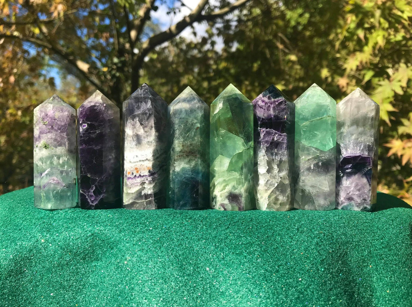 Rainbow Fluorite Towers ~ Medium II