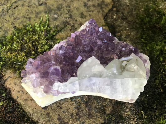 Amethyst with Calcite Specimen ~ Uruguay - Gem Realm