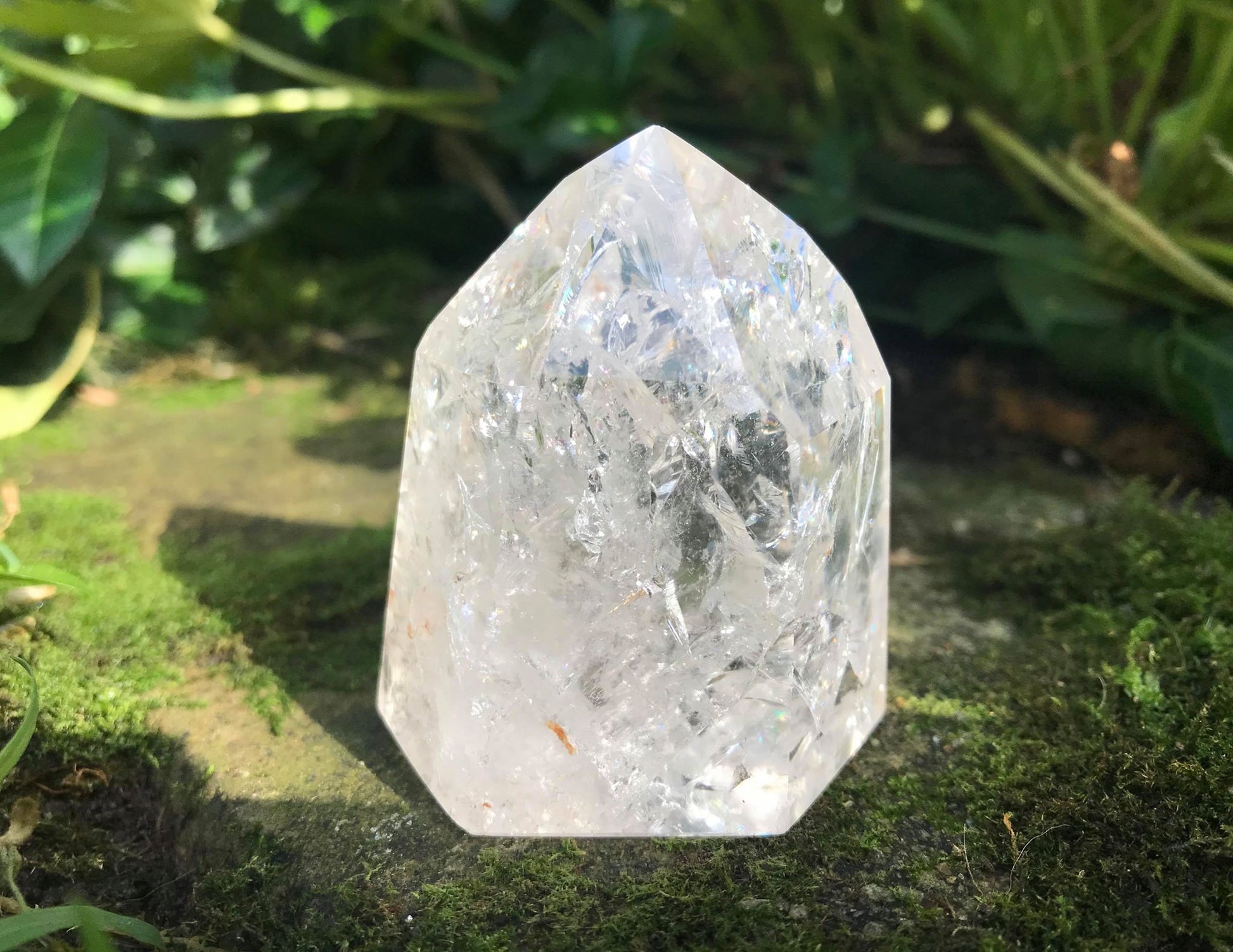 Fire & Ice Quartz Tower ~ Medium - Gem Realm