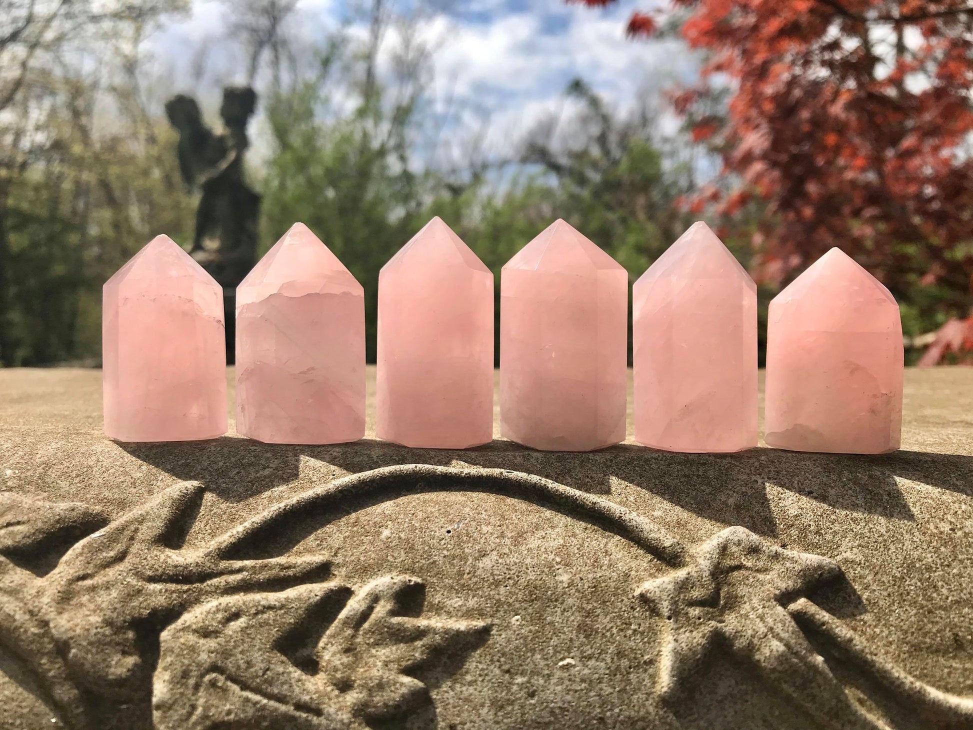 Rose Quartz Towers ~ Small ~ Medium - Gem Realm