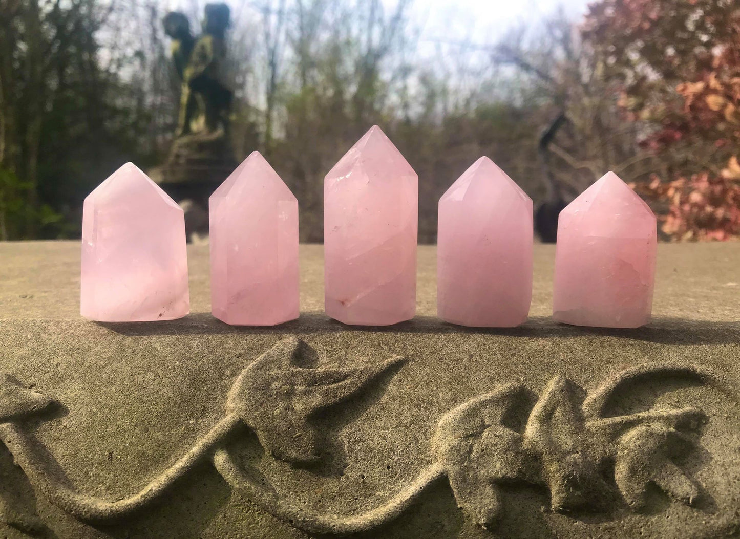 Rose Quartz Towers ~ Small ~ Medium - Gem Realm