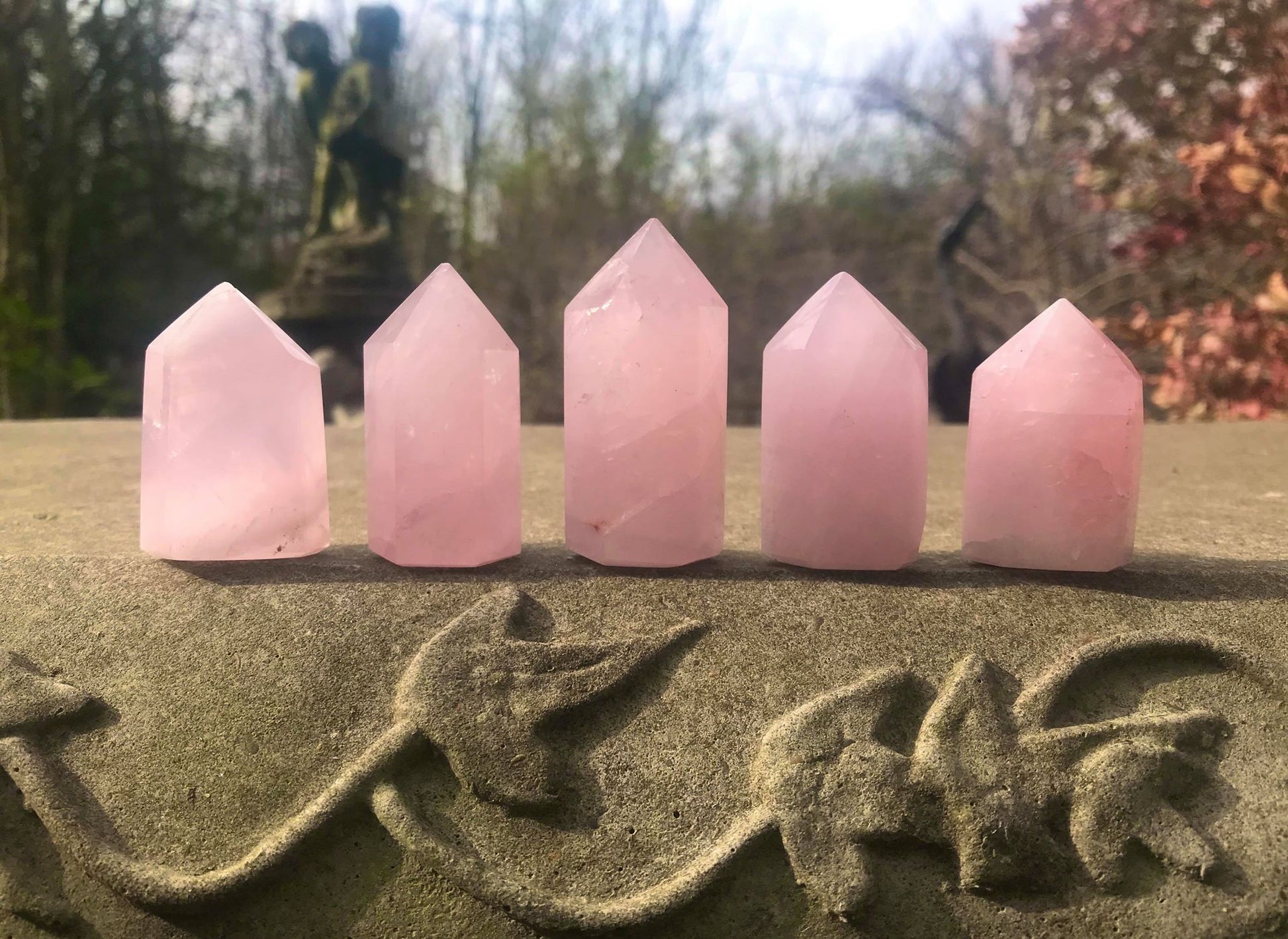 Rose Quartz Towers ~ Small ~ Medium - Gem Realm