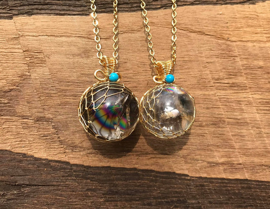 Quartz Crystal Sphere Pendant