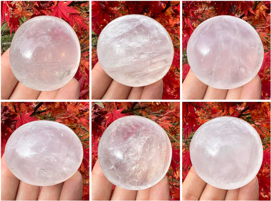 Quartz Crystal Palm Stones