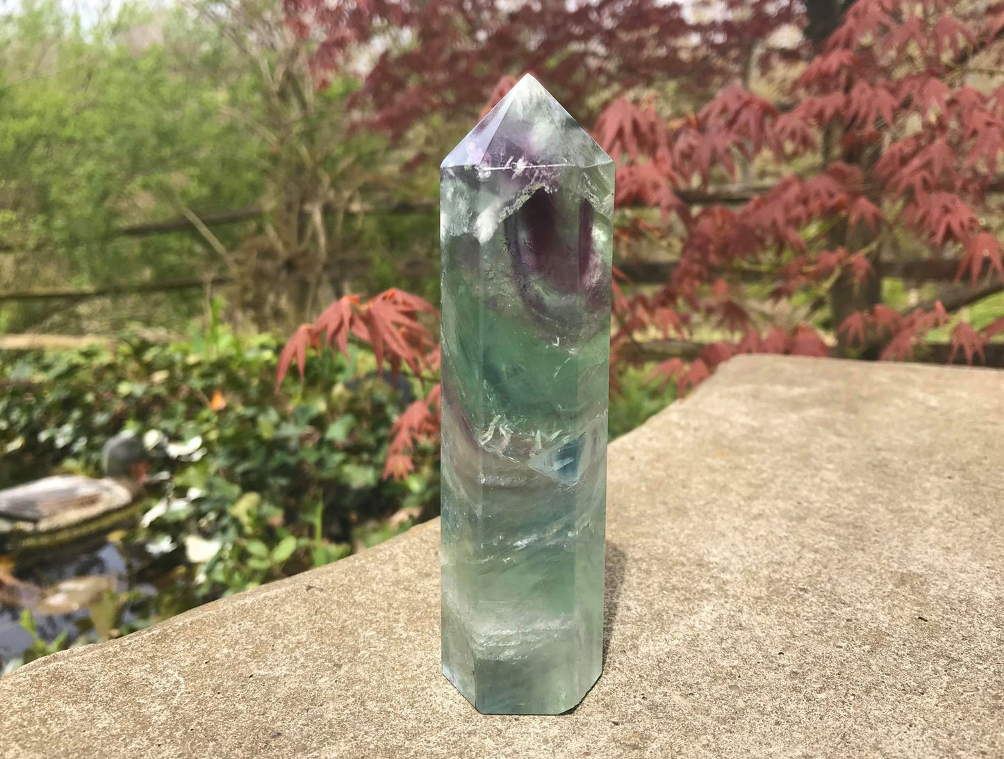 Rainbow Fluorite Tower ~ Large - Gem Realm