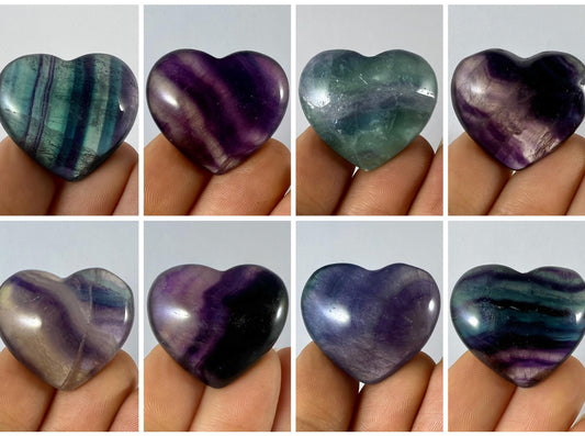 Fluorite Hearts ~ Small