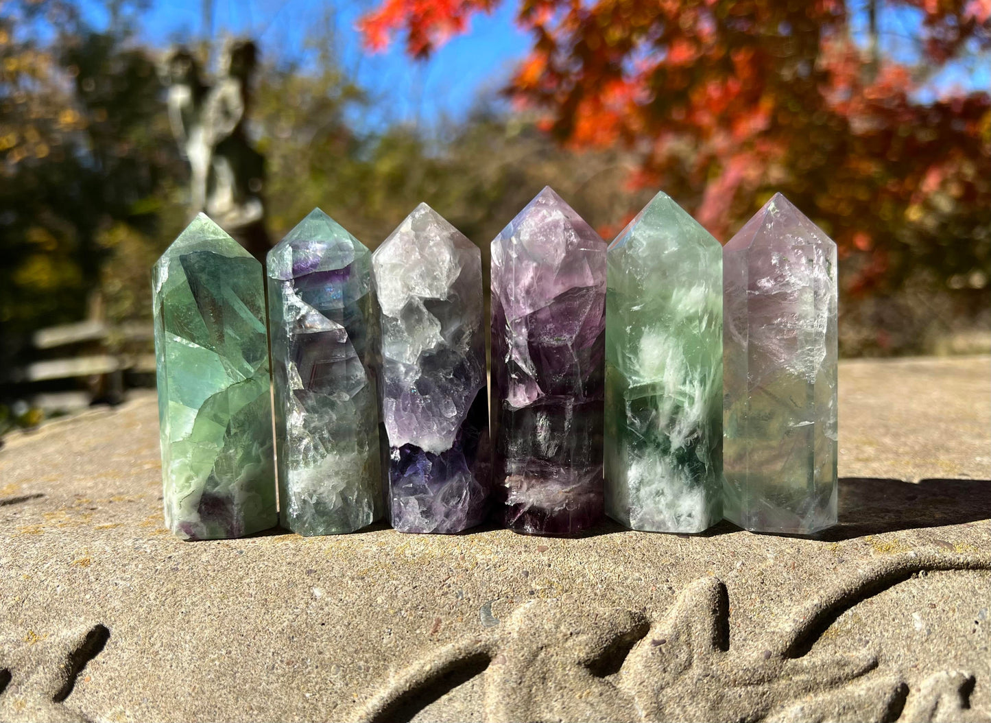 Rainbow Fluorite Towers ~ Medium II
