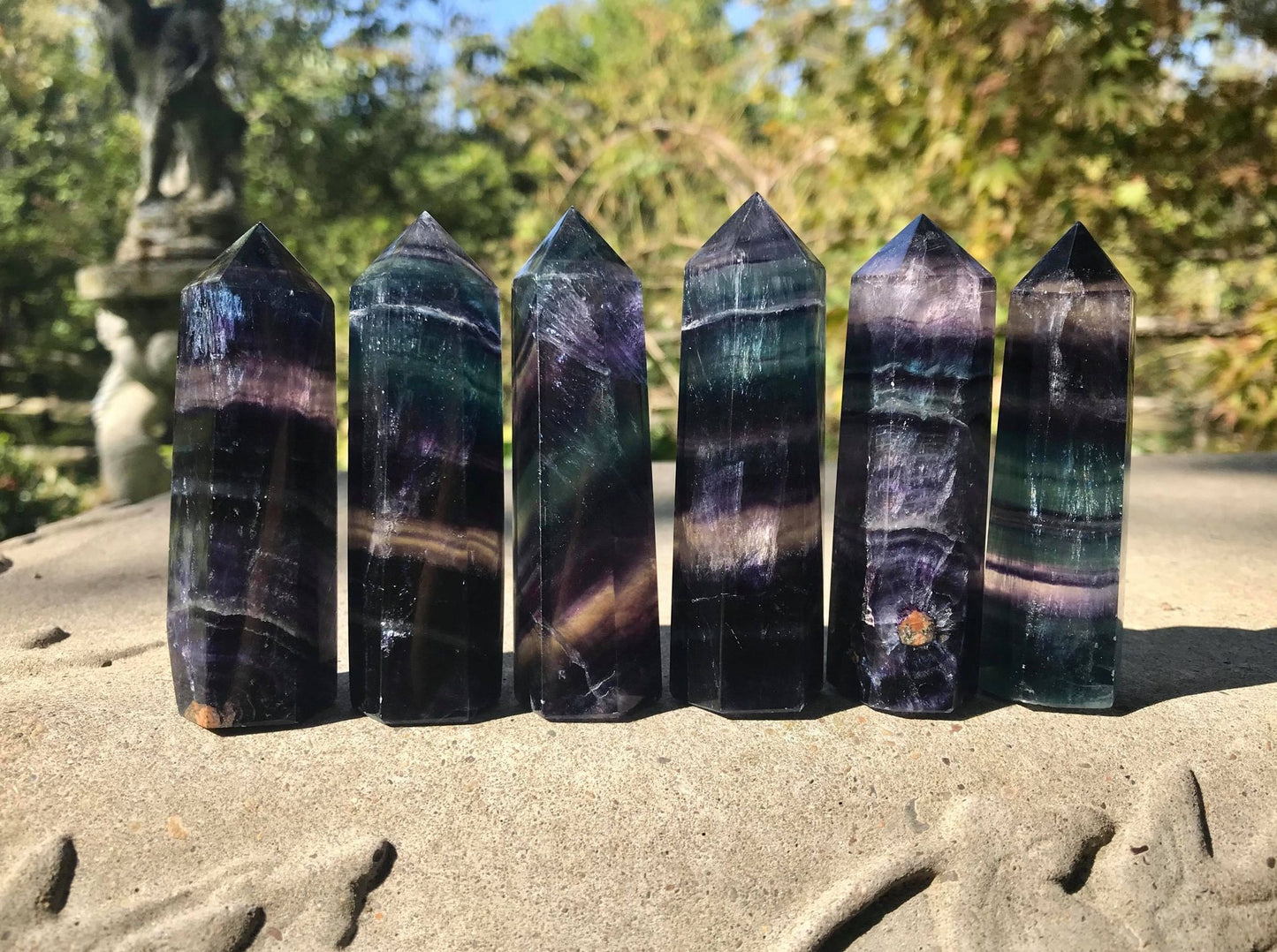 Rainbow Fluorite Towers ~ Medium ~ Large