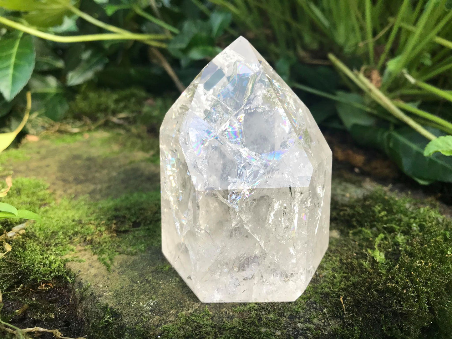 Fire & Ice Quartz Tower ~ Large - Gem Realm