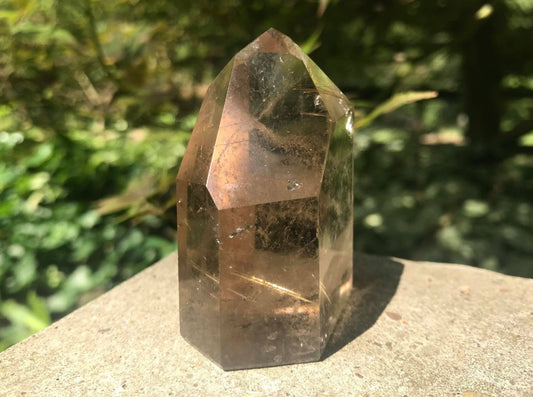 Rutilated Smoky Quartz Tower
