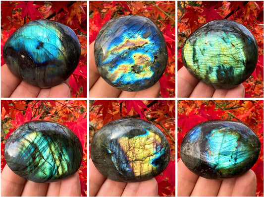 Labradorite Palm Stones - Gem Realm