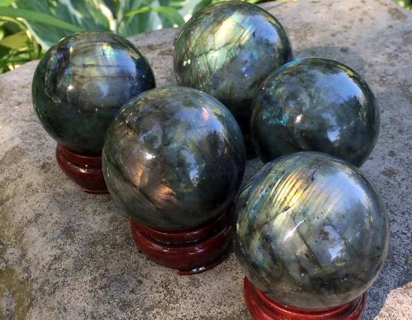 Labradorite Spheres - Gem Realm