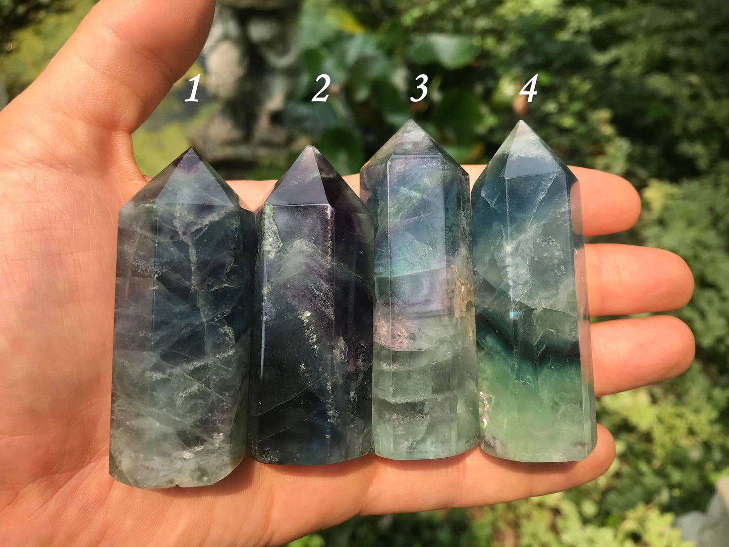 Rainbow Fluorite Towers ~ Medium