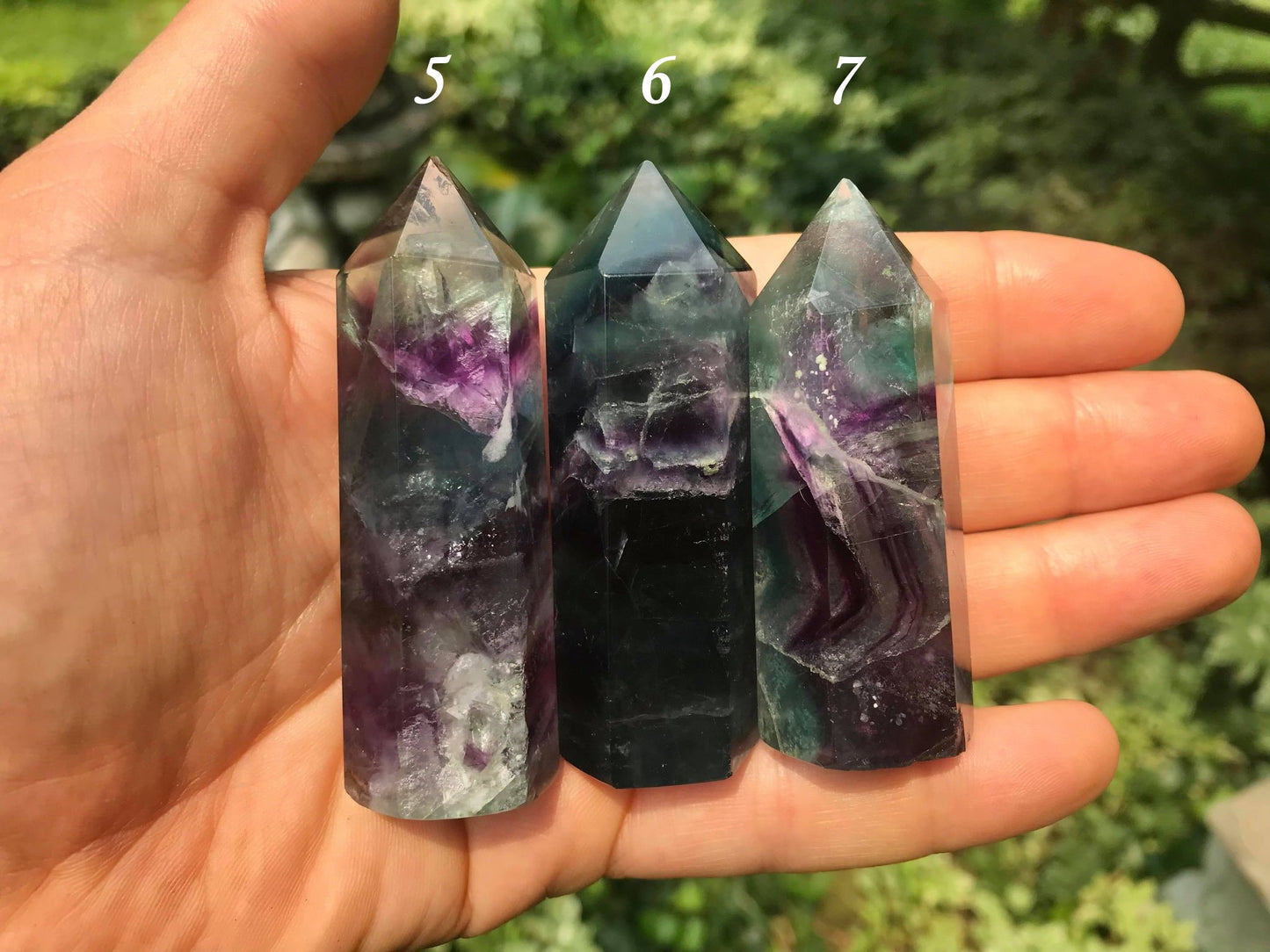 Rainbow Fluorite Towers ~ Medium