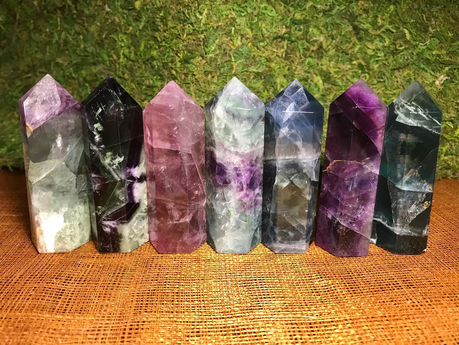 Rainbow Fluorite Towers ~ Medium - Gem Realm