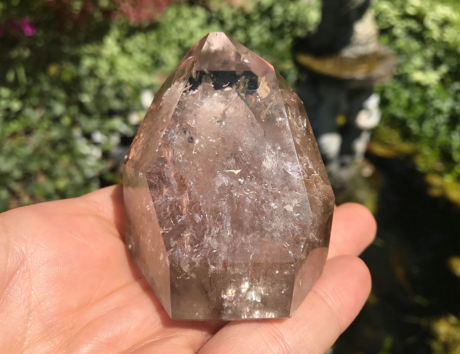Garden Quartz Tower ~ Smoky - Gem Realm