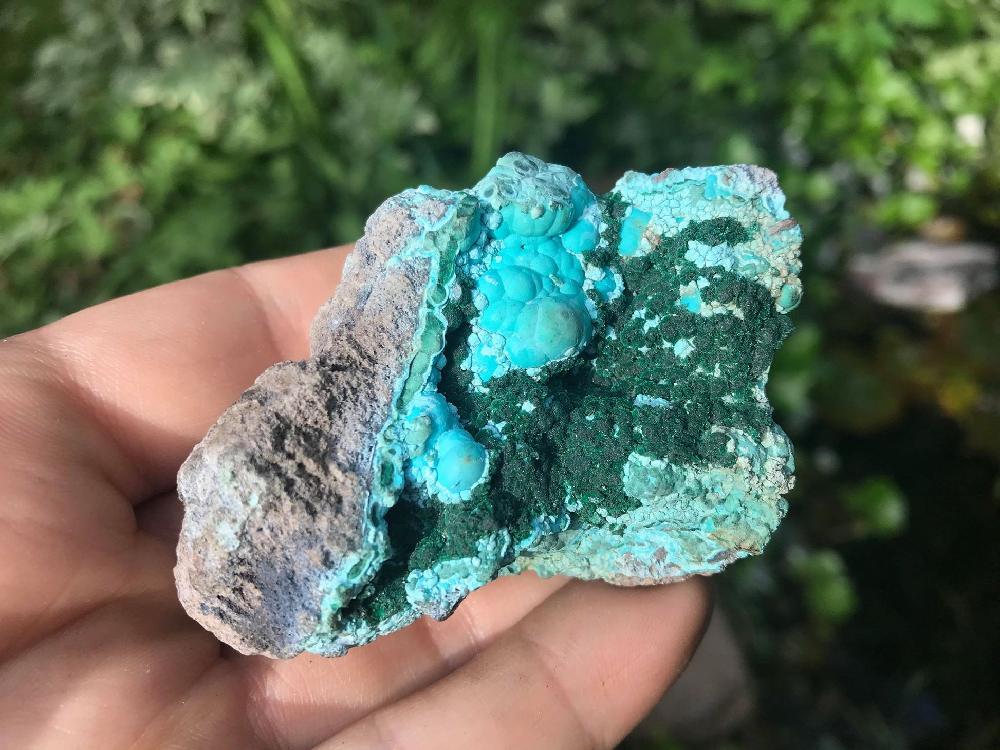Chrysocolla & Malachite Specimen - Gem Realm