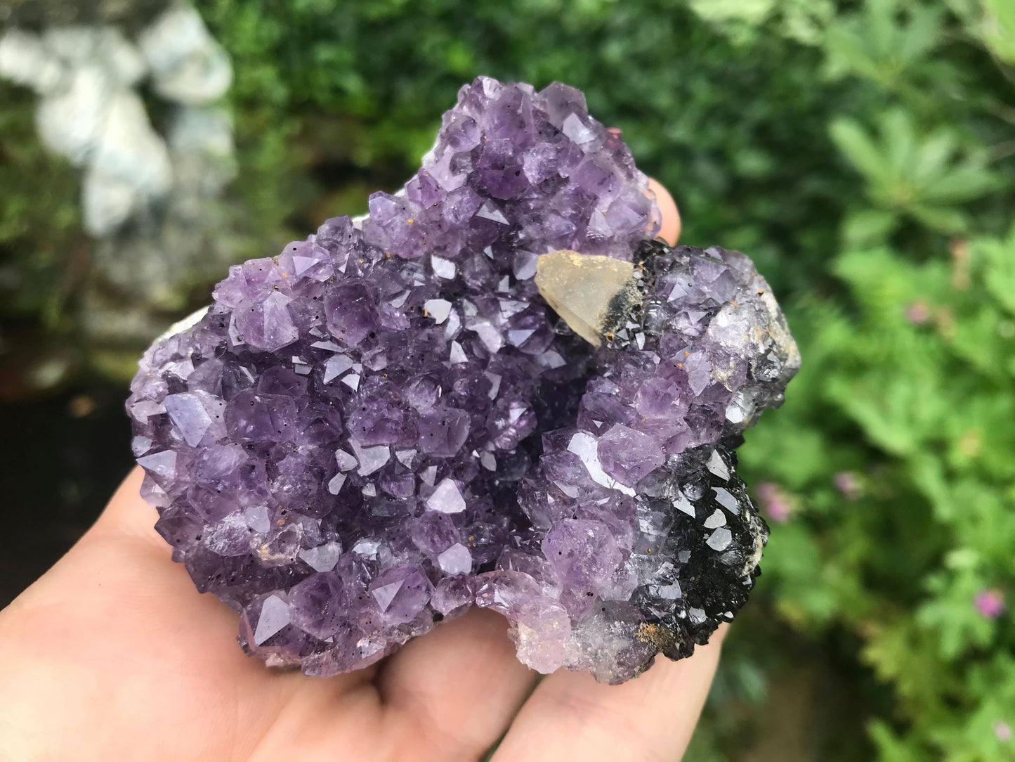 Amethyst with Calcite Specimen ~ Uruguay - Gem Realm